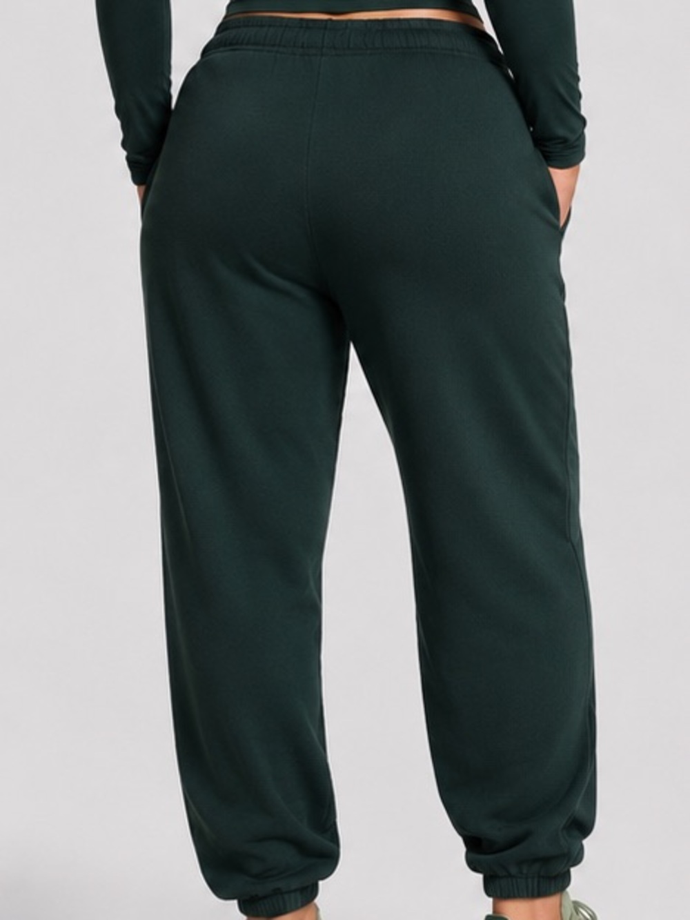 PINK Victoria's Secret Forest Green Drawstring Joggers - Picture 5 of 5